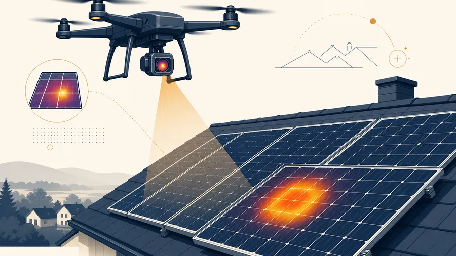Termovizní kontrola FV panelů dronem — kdy dává smysl